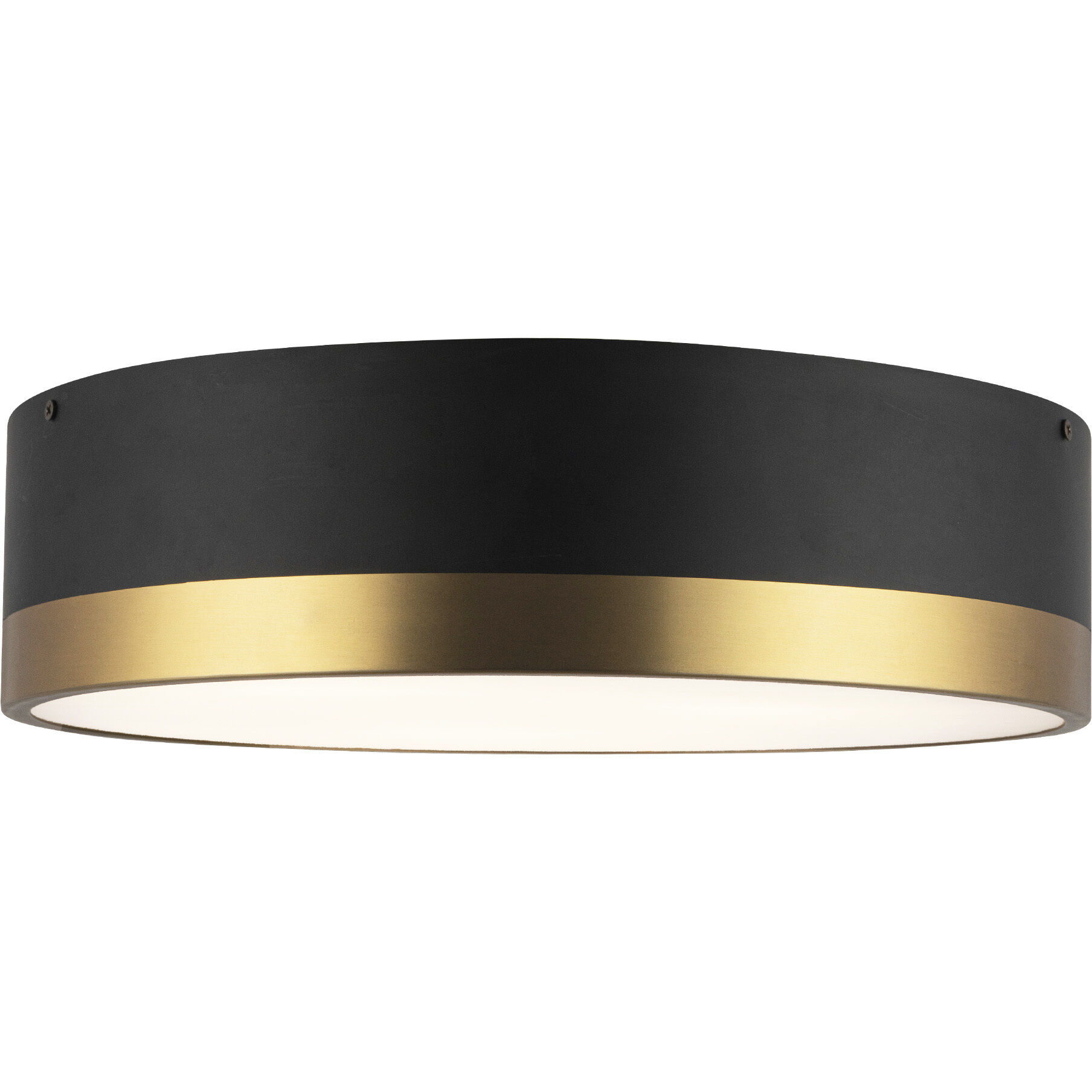 Alora Mood Brisbane 3 Light 16 inch Aged Gold/Matte Black Flush Mount Ceiling Light