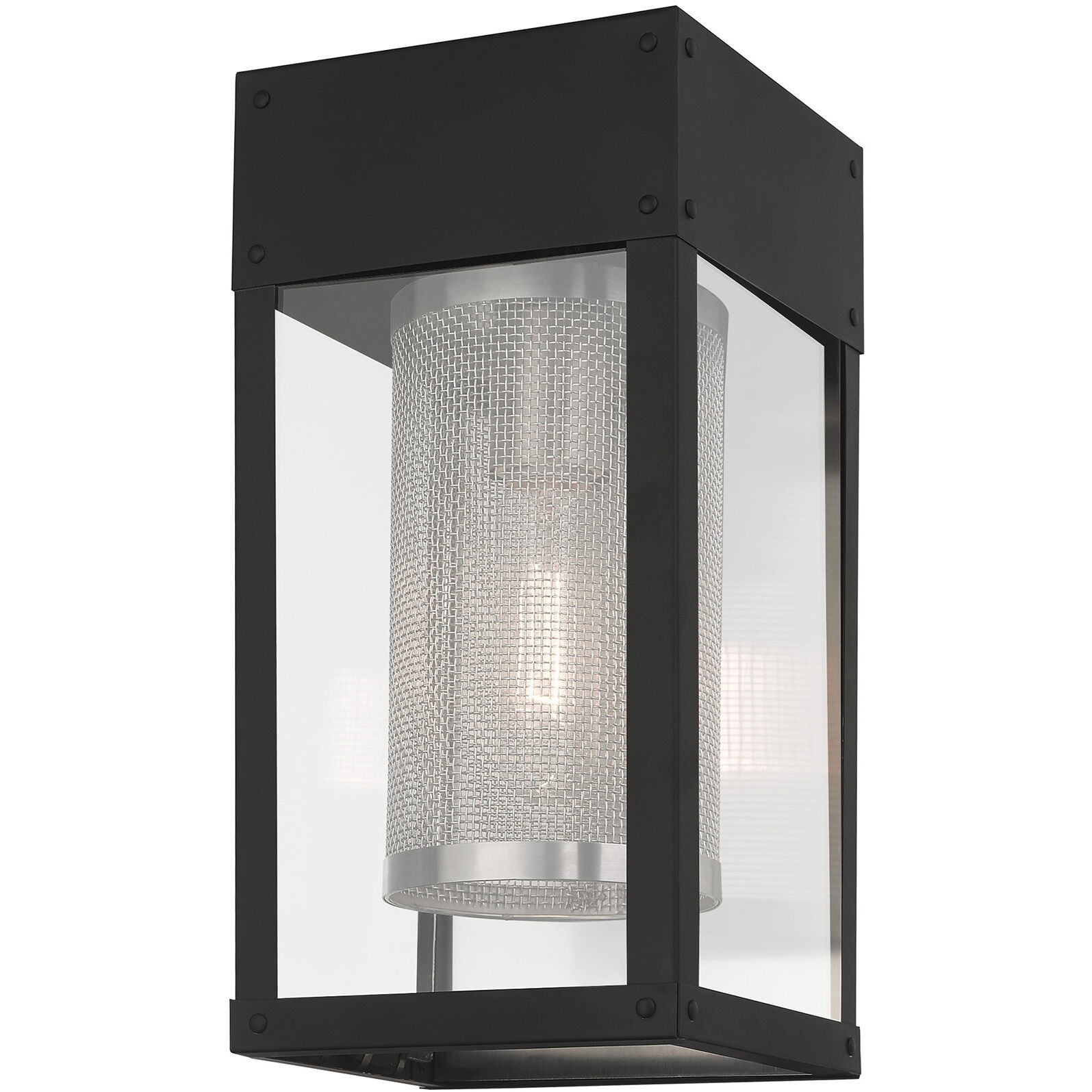 Franklin 1 Light 12 inch Black Outdoor Wall Lantern