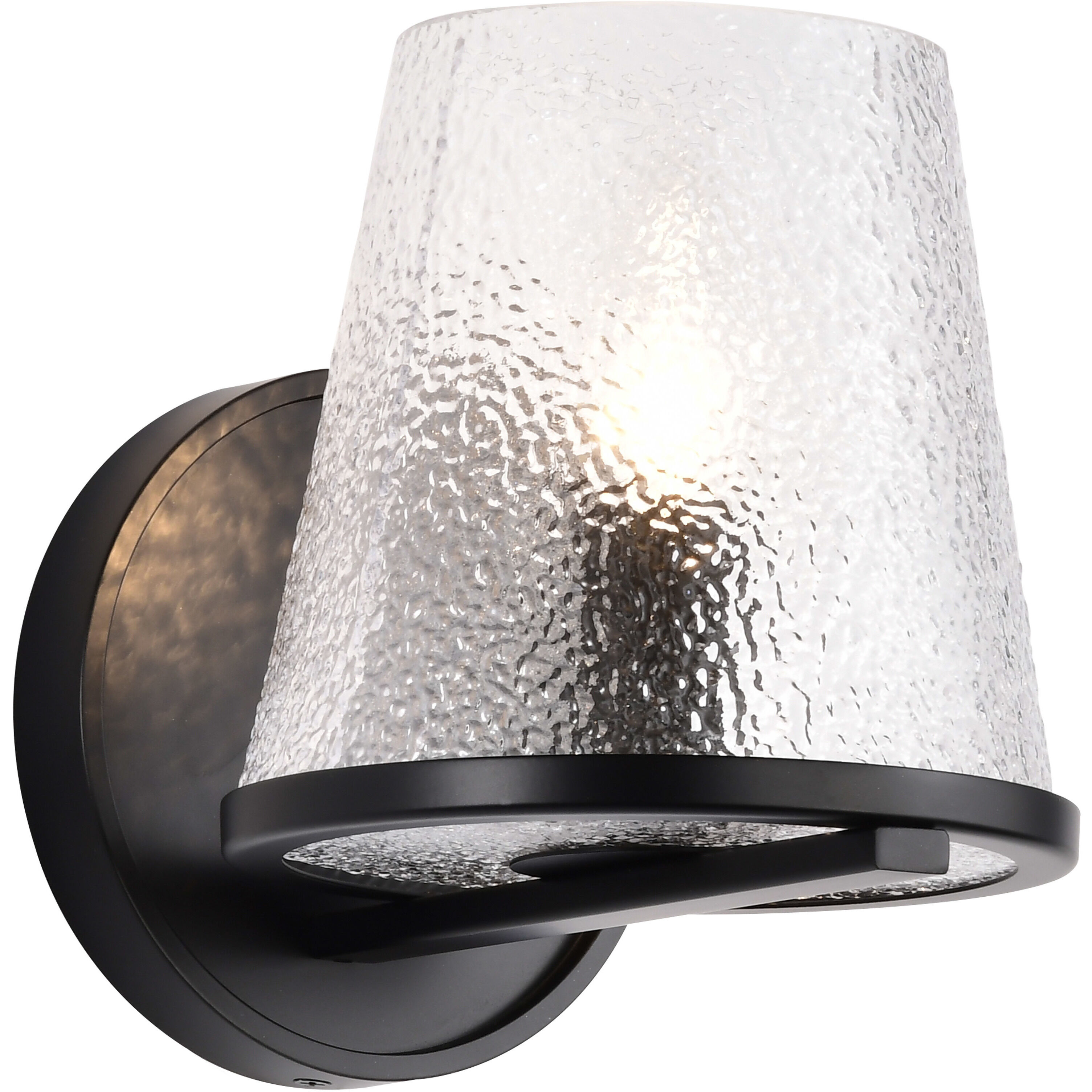 Valentine 6 inch Black Vanity Wall Light