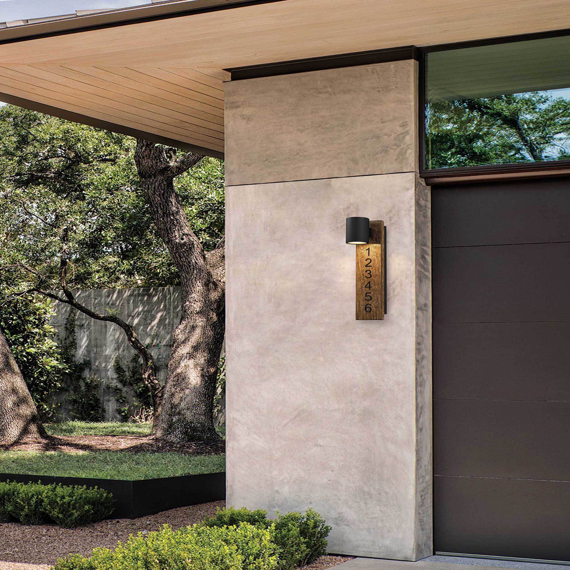 Woodone LED 26 inch Sand Black Outdoor Wall Sconce