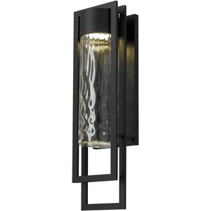 2 Step LED 25 inch Sand Black Outdoor Wall Sconce