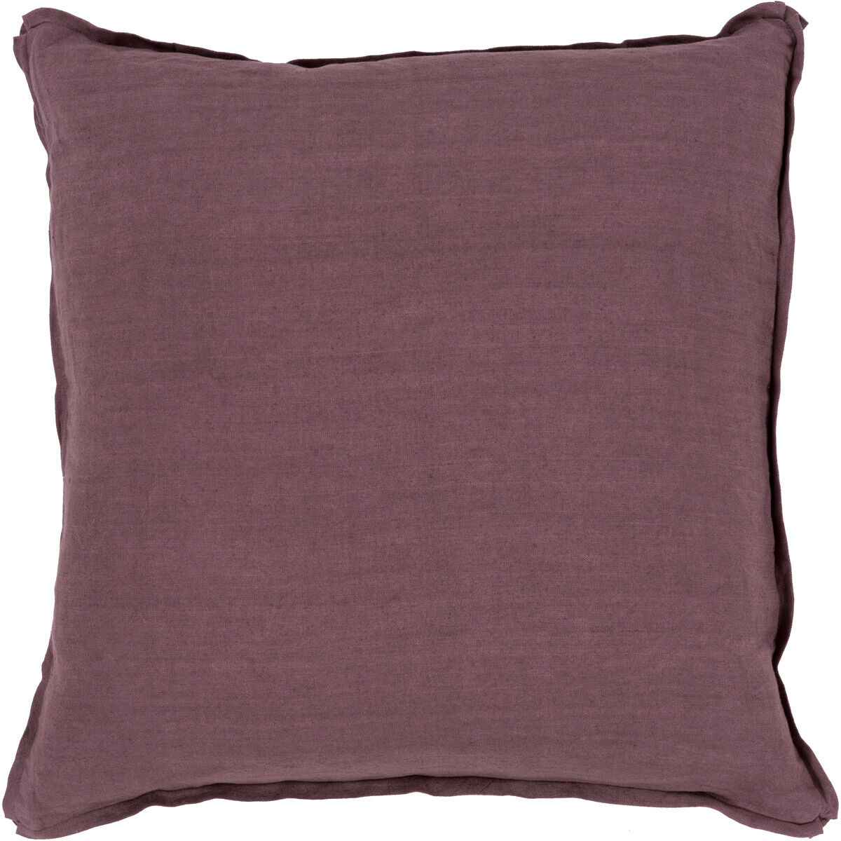 Solid 20 X 20 inch Eggplant Throw Pillow