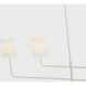 Barbara Barry Go Lightly LED 70 inch China White Linear Chandelier Ceiling Light