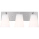 Upson 3 Light 18 inch Brushed Nickel Vanity Light Wall Light, Large