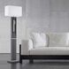 Parallux 62 inch 100.00 watt Charcoal Gray and Brushed Nickel Floor Lamp Portable Light