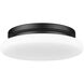 Soleil 1 Light 12 inch Matte Black Flush Mount Ceiling Light
