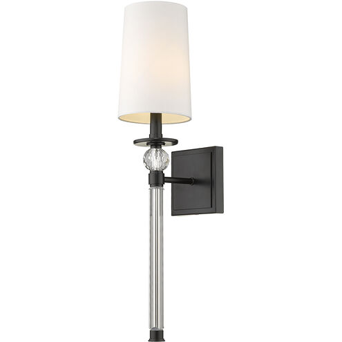 Mia 1 Light 5.5 inch Matte Black Wall Sconce Wall Light