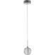 Canada 1 Light 3 inch Chrome Single Pendant Lighting Ceiling Light