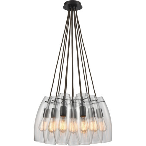Menlow Park 12 Light 20 inch Oil Rubbed Bronze Multi Pendant Ceiling Light