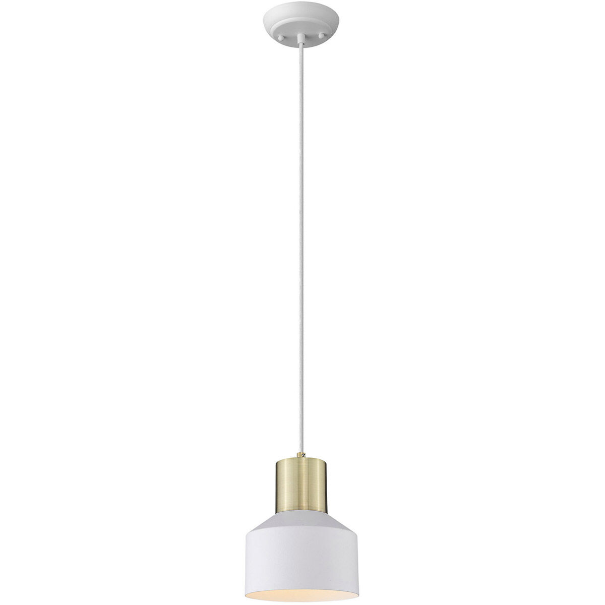 Ingo 1 Light 6 inch White Pendant Ceiling Light