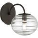 Lenora 1 Light 6.75 inch Dark Bronze Bath Sconce Wall Light