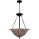 Ursa 3 Light 20 inch Matte Black Pendant Ceiling Light