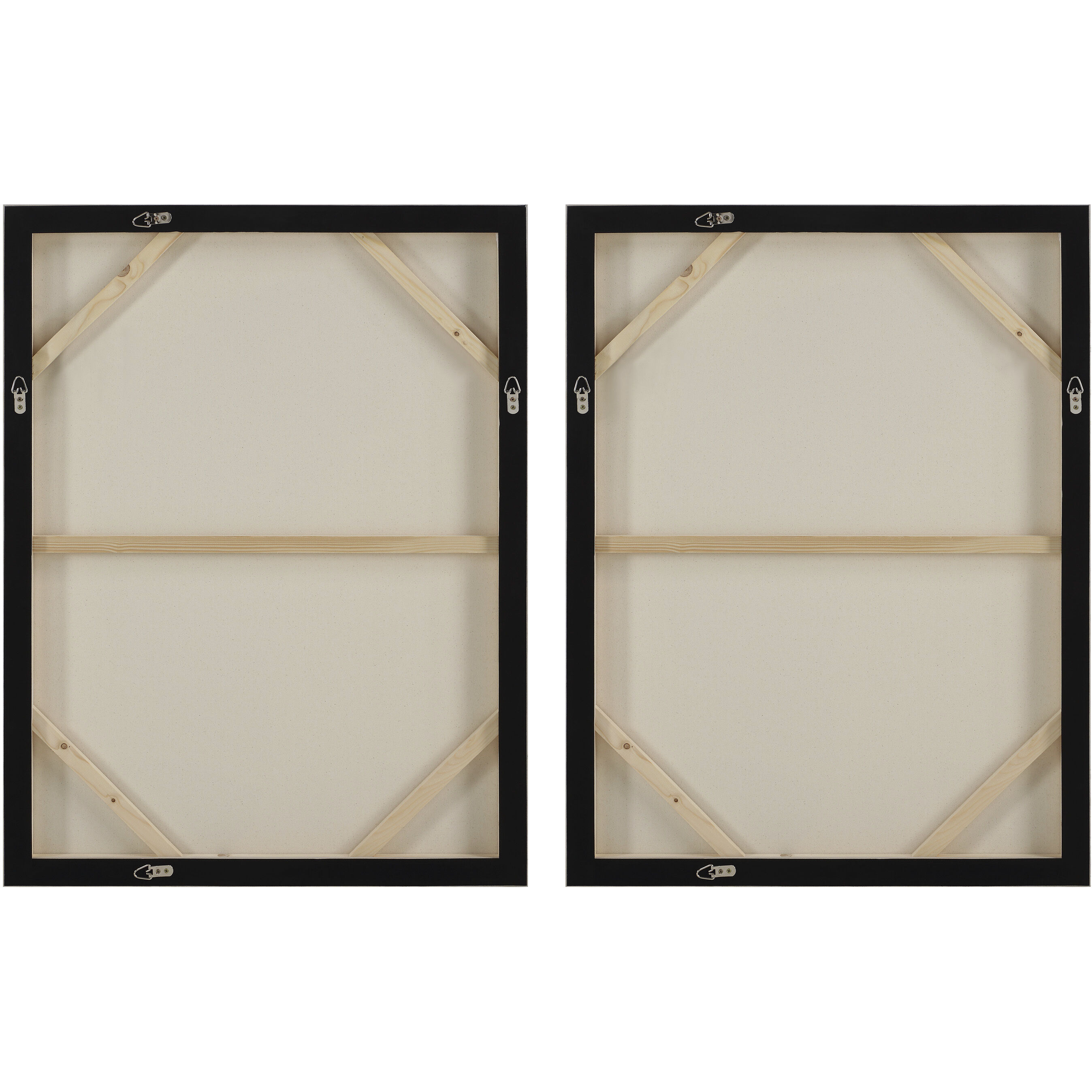Alcea Canvas Art, Set of 2