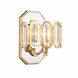Drama Club 1 Light 8 inch Brass Kisser Wall Sconce Wall Light