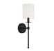 Traditional 1 Light 5 inch Matte Black Wall Sconce Wall Light