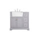 Franklin 36 X 22 X 35 inch Grey Bathroom Vanity Cabinet