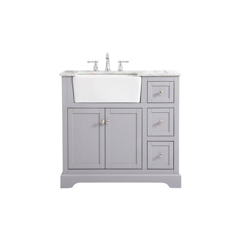 Franklin 36 X 22 X 35 inch Grey Bathroom Vanity Cabinet