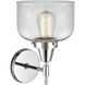 Caden 1 Light 8 inch Polished Chrome Sconce Wall Light in Clear Glass