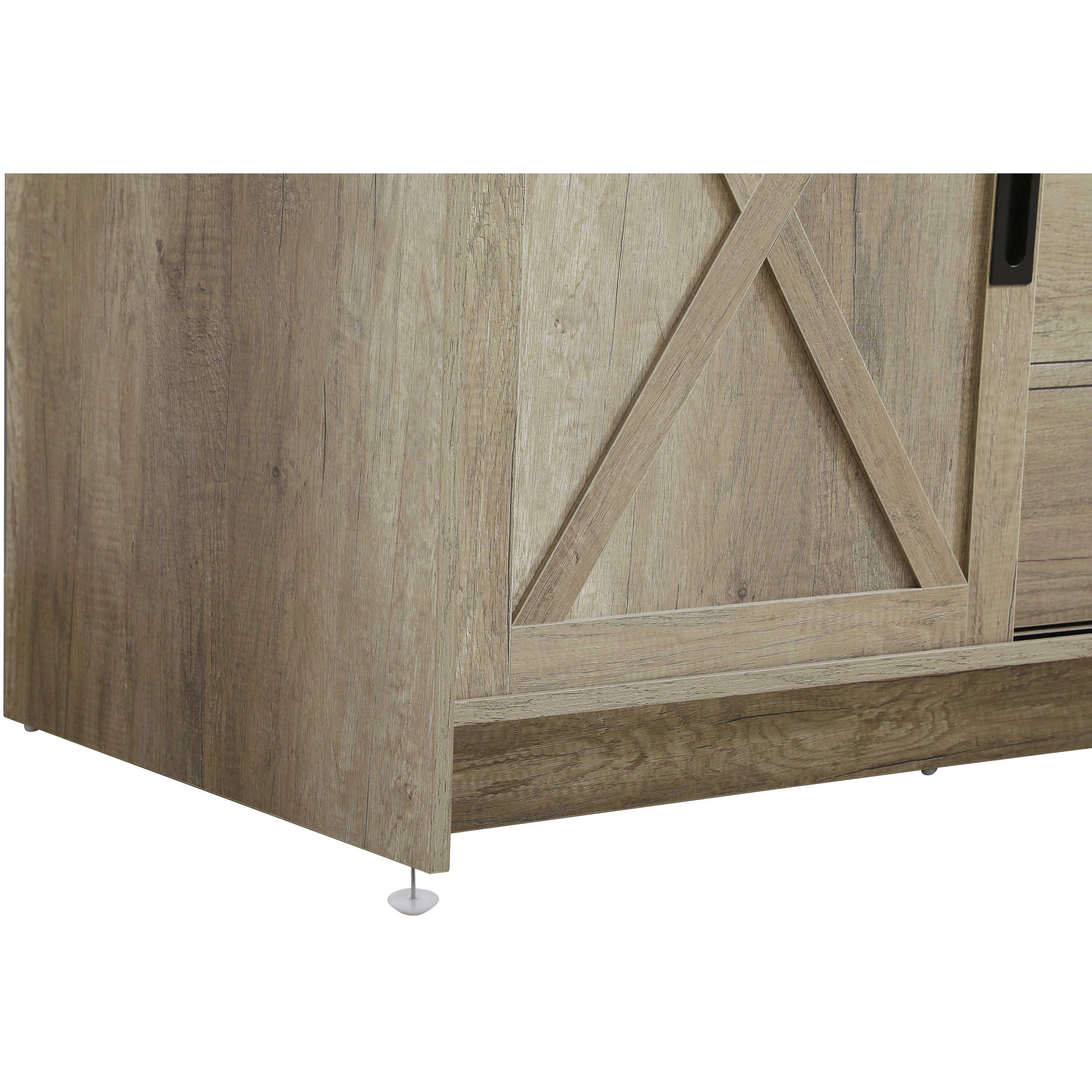 Austin 54 X 34 inch Natural Oak Bathroom Vanity Cabinet