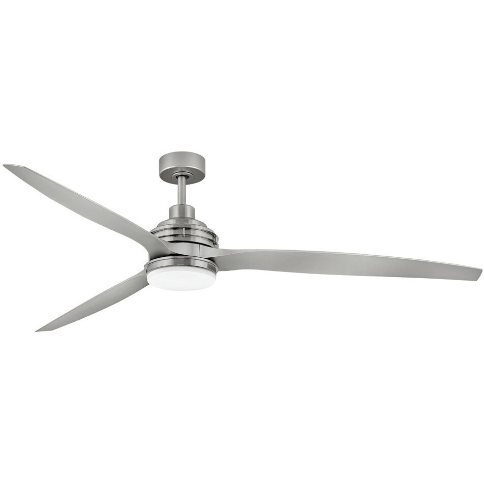 Artiste 72 inch Brushed Nickel with Silver Blades Fan