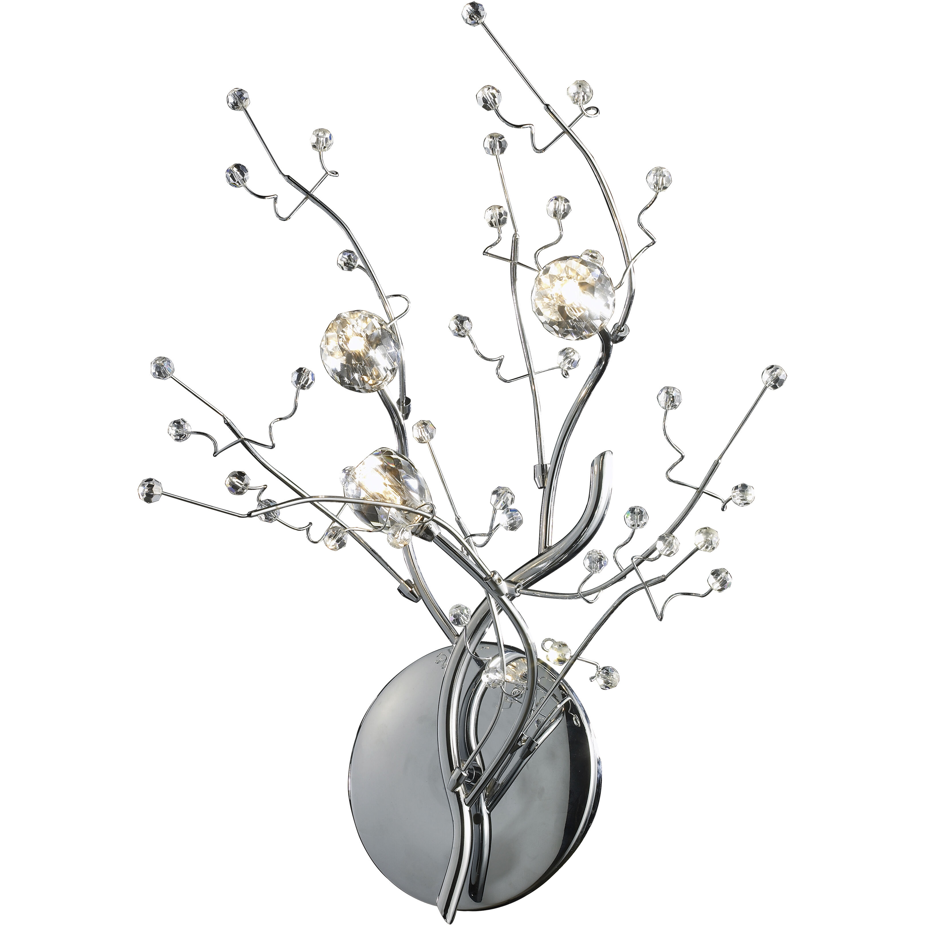 Viviana 3 Light 16 inch Polished Chrome Sconce Wall Light