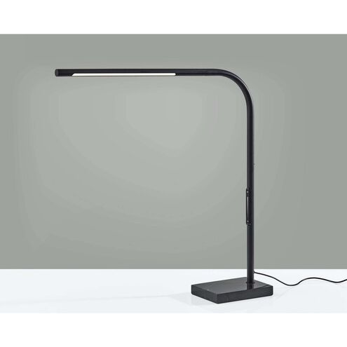 Cullen 24 inch 9.00 watt Black LED Desk Lamp Portable Light, with Smart Switch
