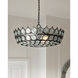 Augustus 6 Light 25.75 inch Satin Black Chandelier Ceiling Light, Small, Bunny Williams Collection