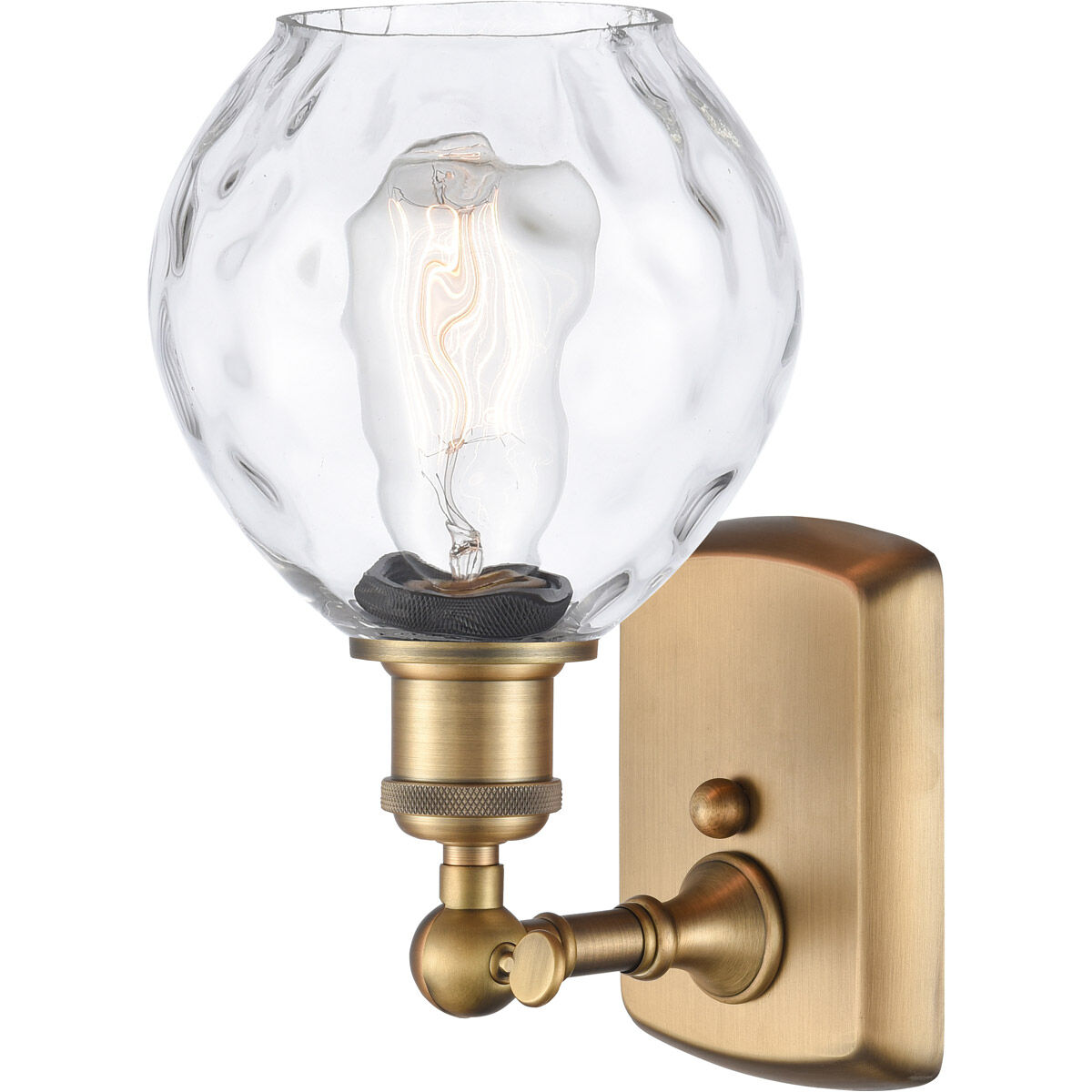 Ballston Small Waverly LED 6 inch Brushed Brass Sconce Wall Light, Ballston