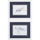 Waterside Collection Blue Framed Art