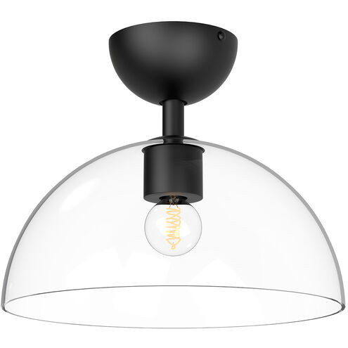 Alora Mood Jude 1 Light 12 inch Matte Black Semi Flush Mount Ceiling Light