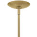 Willa 1 Light 12 inch Heritage Brass Pendant Ceiling Light, Semi-flush Mount