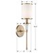 Hatfield Bath Sconce Wall Light in Vibrant Gold