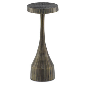Luca 10 inch Vintage Brass Drinks Table