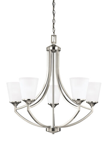Hanford 5 Light 27.63 inch Brushed Nickel Chandelier Ceiling Light