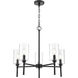 Chastine 5 Light 24 inch Matte Black Chandelier Ceiling Light