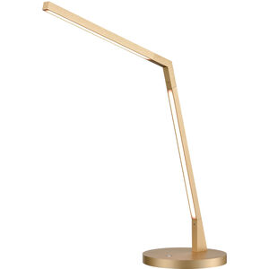 Miter 17 inch 12.00 watt Gold Desk Lamp Portable Light