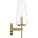 Aaron 1 Light 5 inch Aged Brass Sconce Wall Light