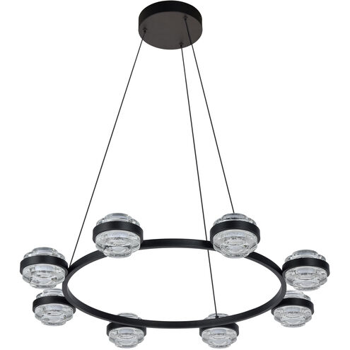 Milano Series 33 inch Black Chandelier Ceiling Light, Artisan Collection