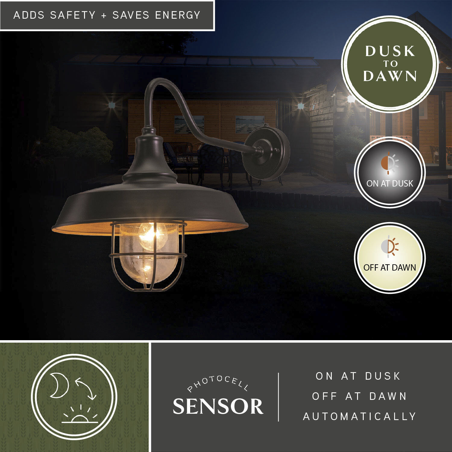 Dorado LED 16.75 inch Dark Bronze and Light Gold Outdoor Wall