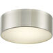 Bongo LED 10 inch Brushed Nickel Flush Mount Ceiling Light