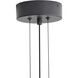 Aethera LED 21.63 inch Grey Cement Pendant Ceiling Light