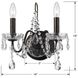 Butler Bath Wall Light in Clear Swarovski Strass, English Bronze