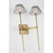 Waterford Blaze Tail Sconce Wall Light in Natural Brass