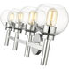 Sutton 4 Light 31.5 inch Chrome Vanity Wall Light