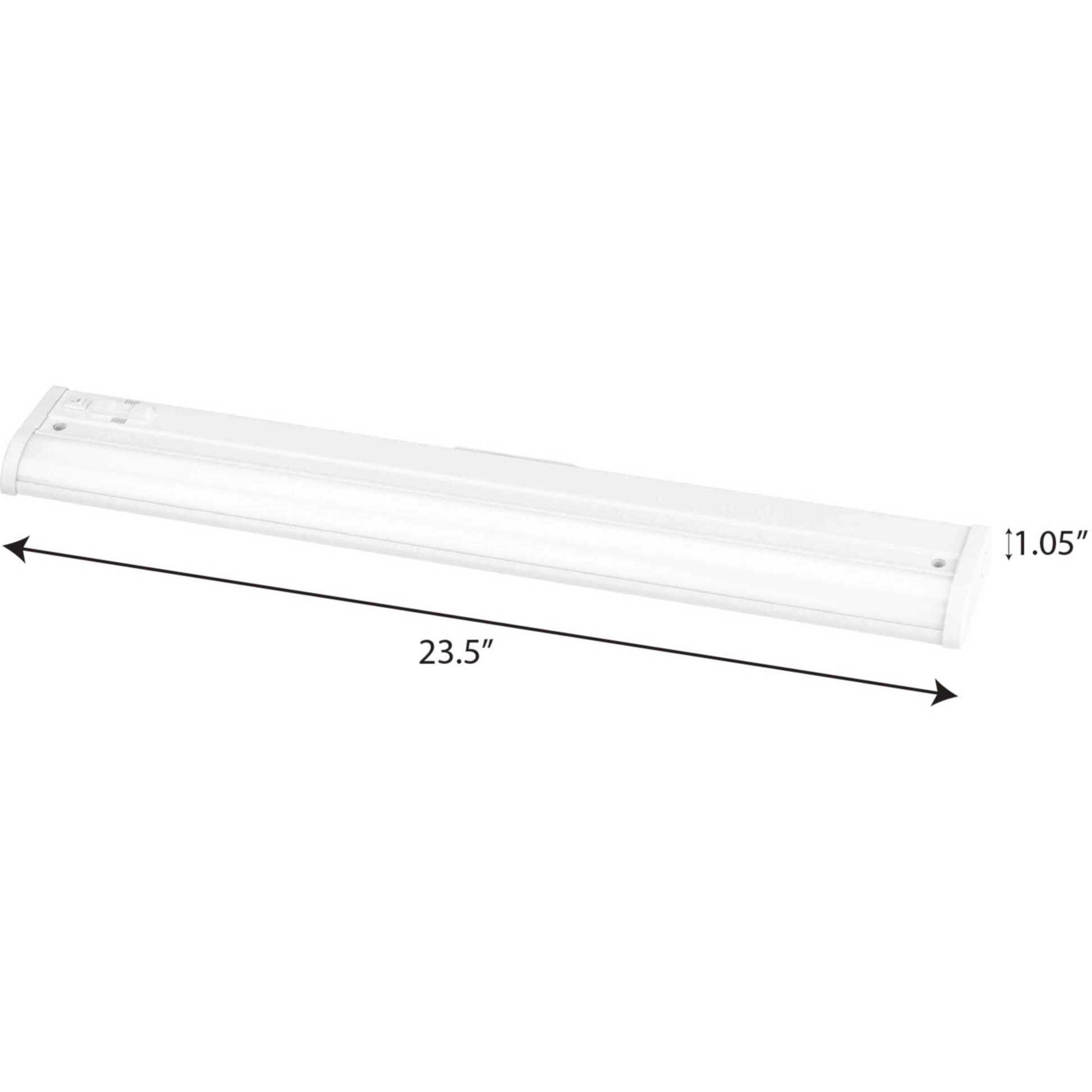 Hide-A-Lite 120 LED 23.5 inch Satin White Undercabinet Light, Progress LED