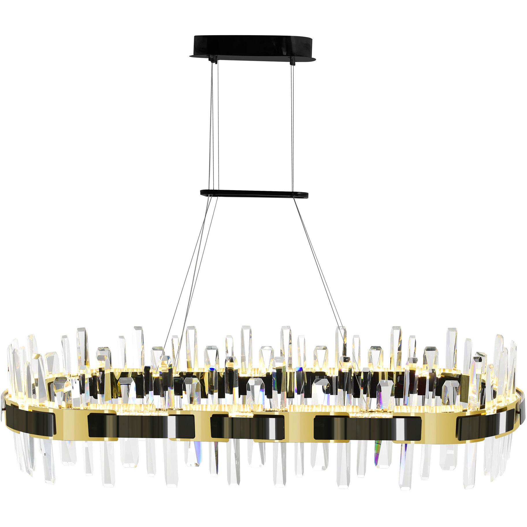 Aya LED 43 inch Pearl Black Island/Pool Table Light Ceiling Light