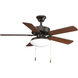 AirPro 42 inch Antique Bronze with Classic Walnut/Medium Cherry Blades Ceiling Fan