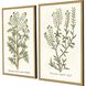 Florals Collection Antique Gold Wood With Embossed Weave Pattern Framed Art