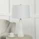 Vevey 24.5 inch 100 watt Honed White Table Lamp Portable Light