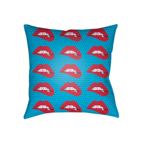 Warhol 22 X 22 inch Purple and Blue Outdoor Throw Pillow